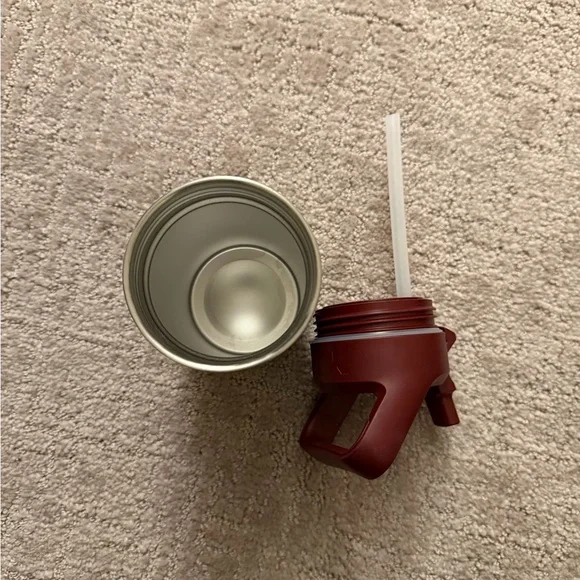 YETI Burgundy Wild Vine Rambler Jr 12 oz Stainless Steel kids water Bottle - Picture 5 of 7